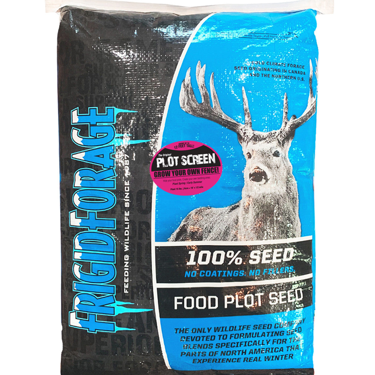 Frigid Forage Plot Screen 50 lb | Natural Cover for Hunting Security