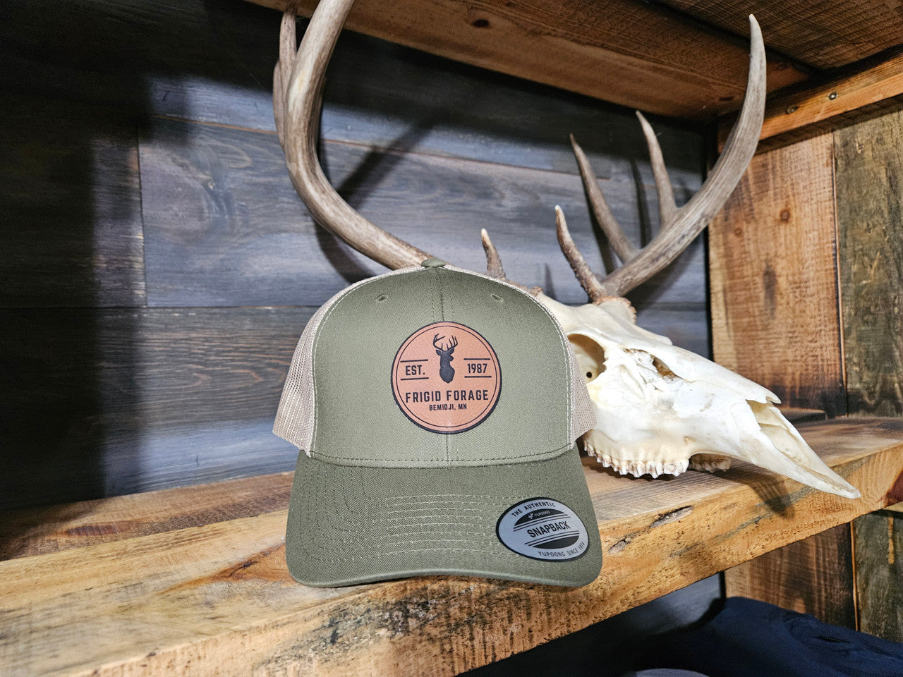 Frigid Forage Trucker Hat Moss/Khaki